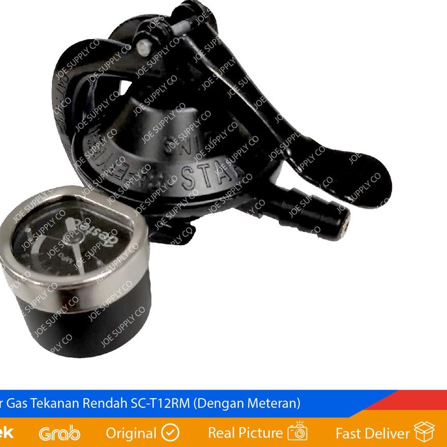 TERLARIS Regulator Gas SC-T12RM BLACK / Regulator Gas LPG Tekanan Rendah Starcam 