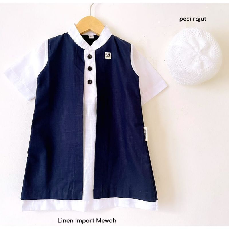 KOKO JUBAH MEWAH SNI LINEN IMPORT SKy.Kids