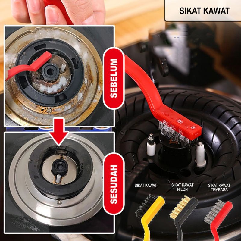 Sikat Kawat 3 in 1 (isi 3)