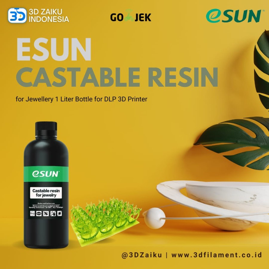 eSUN Castable Resin for Jewellery 1 Liter Bottle for DLP 3D Printer