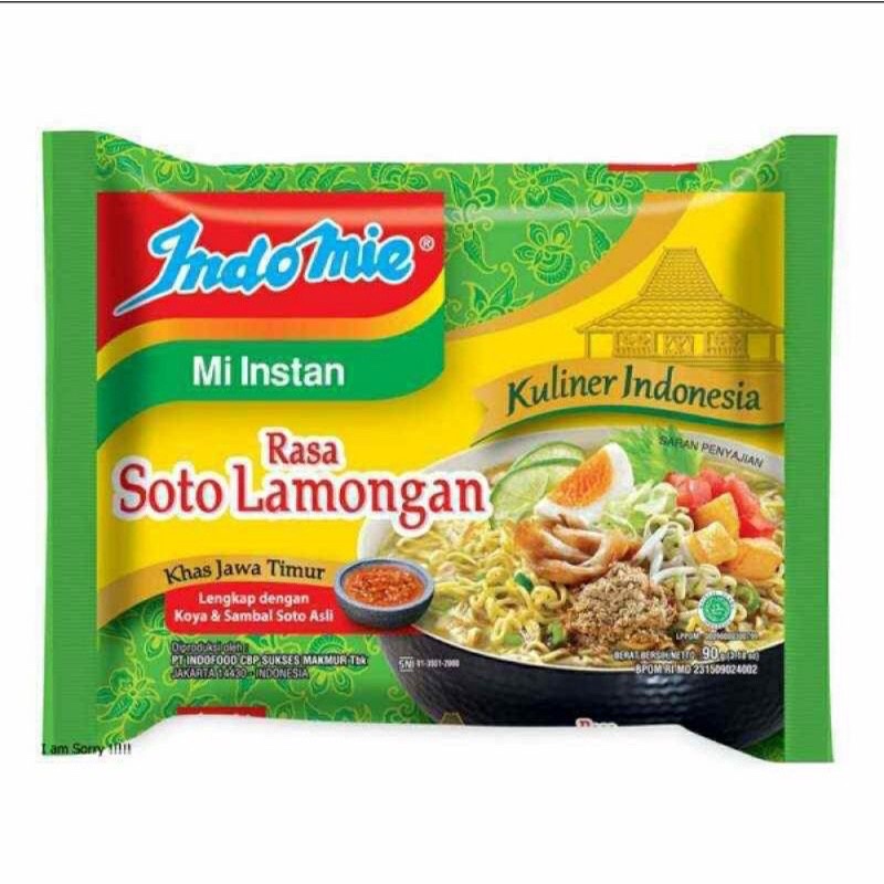 

Indomie instan soto lamongan