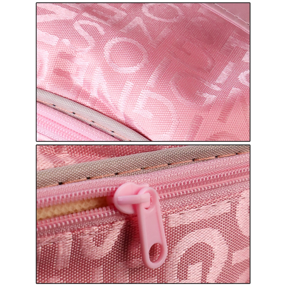 Dihope Tas Make Up Portable Organizer Make Up Pouch with Brush Slot - D5S - Pink