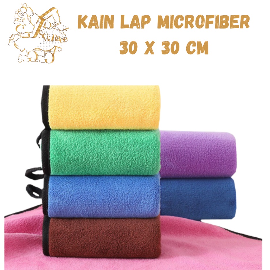 KAIN LAP MICROFIBER 30X30 CM 2 SISI PREMIUM