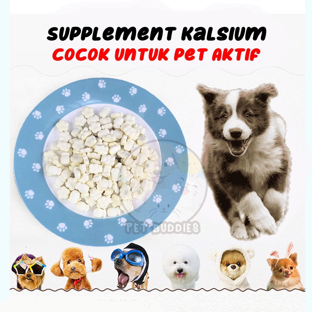 [FREE BONUS]Funny U Goat Milk Tablet 100g Suplemen Kalsium Kucing/Anjing Multivitamin