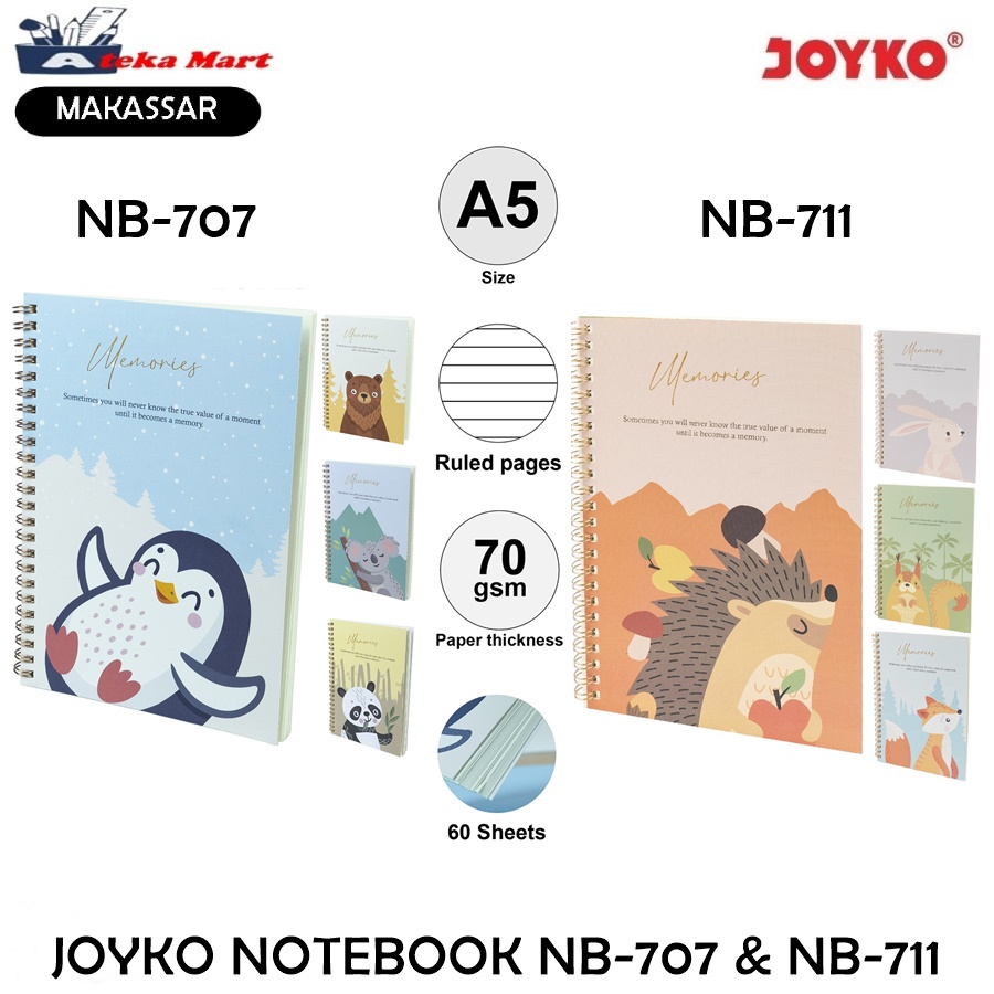 JOYKO NOTEBOOK SPIRAL NB-707 NB-711 BUKU CATATAN