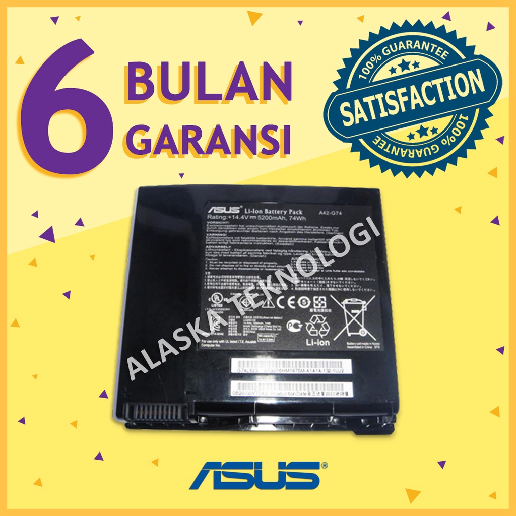 Original Baterai Laptop ASUS G54 G74 G74J G74S G74S-XR1 G74SX G74SX-A1 G74SX-A2 G74SX-3D G74SX-XR1 G