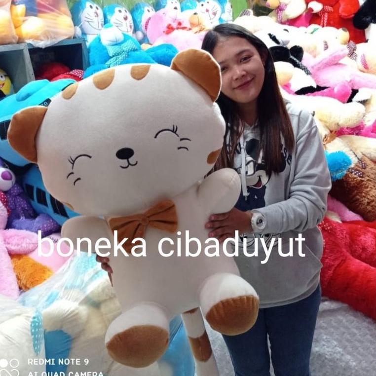 TERLARIS Boneka Kucing Korea Jumbo Kucing Keberuntungan Lucu