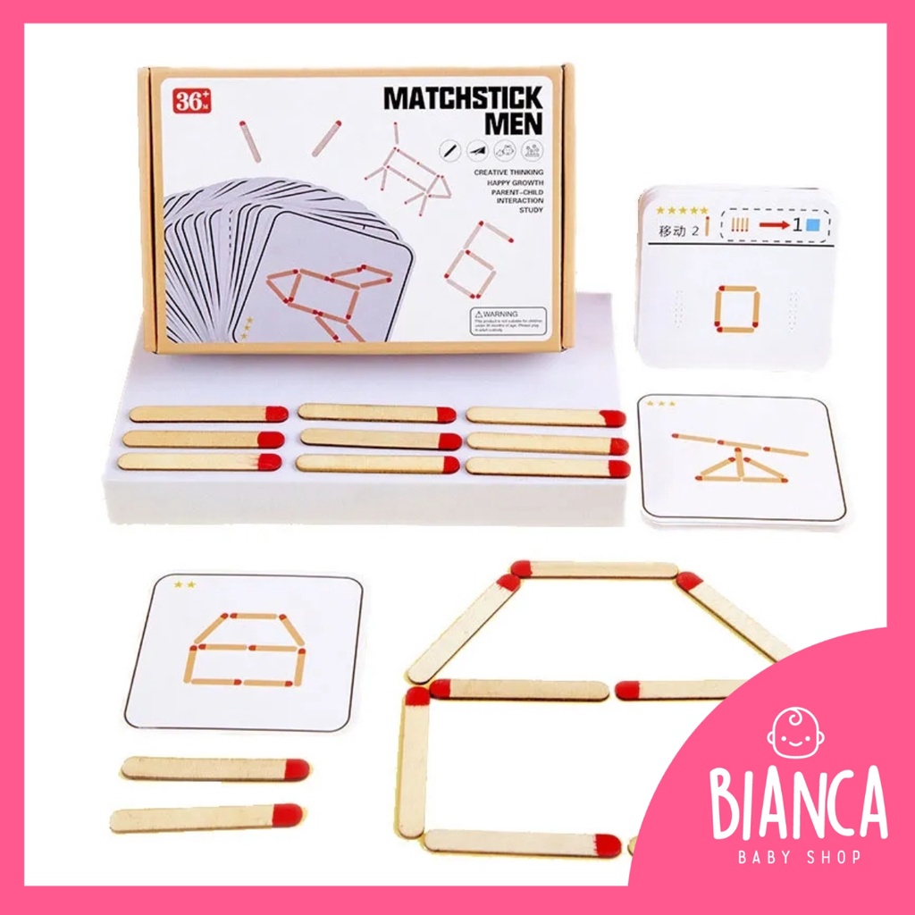 BIANCA - Mainan Edukasi Anak Matchstick Men Susun Korek Api