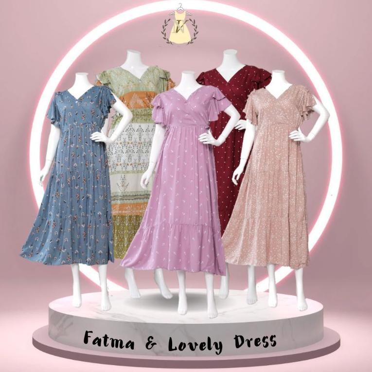 TERPERCAYA FATMA DRESS | LOVELY DRESS |HOMEDRESS HOMEWEAR KEKINIAN DASTER PREMIUM BUSUI FRIENDLY SEM