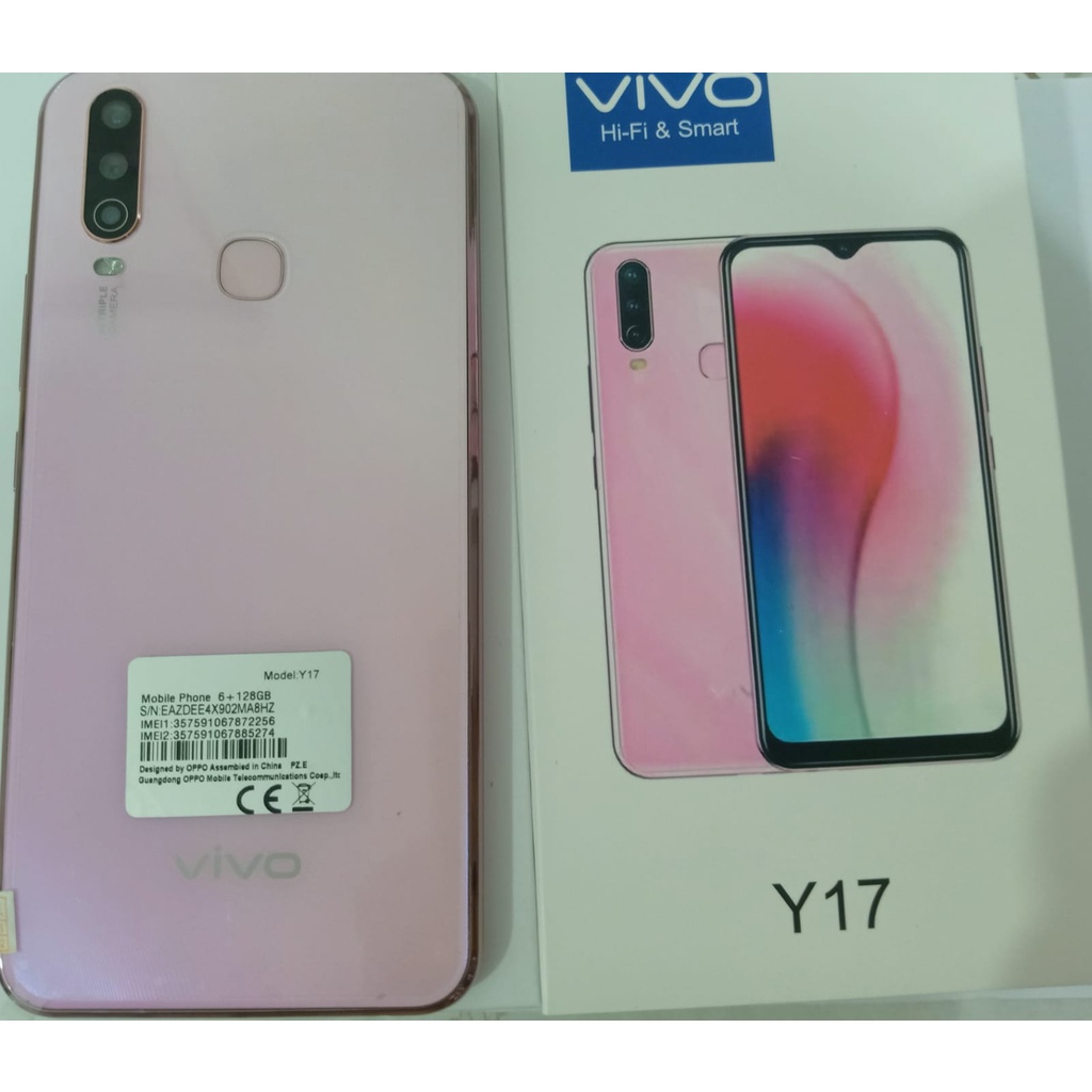 HP VIVO Y17 RAM 6/128GB Kapasitas tinggi 6.35 inches Dual SIM 20MP+13MP Murah android Smartphone garansi Toko