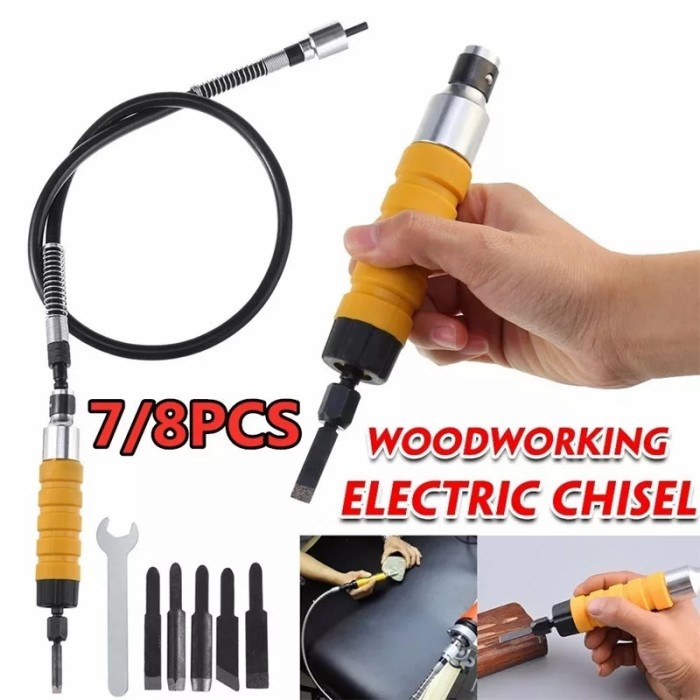 

Ukirku Set Alat Ukir Tatah Pahat Kayu Elektrik Chisel Wood Carving Tool Set