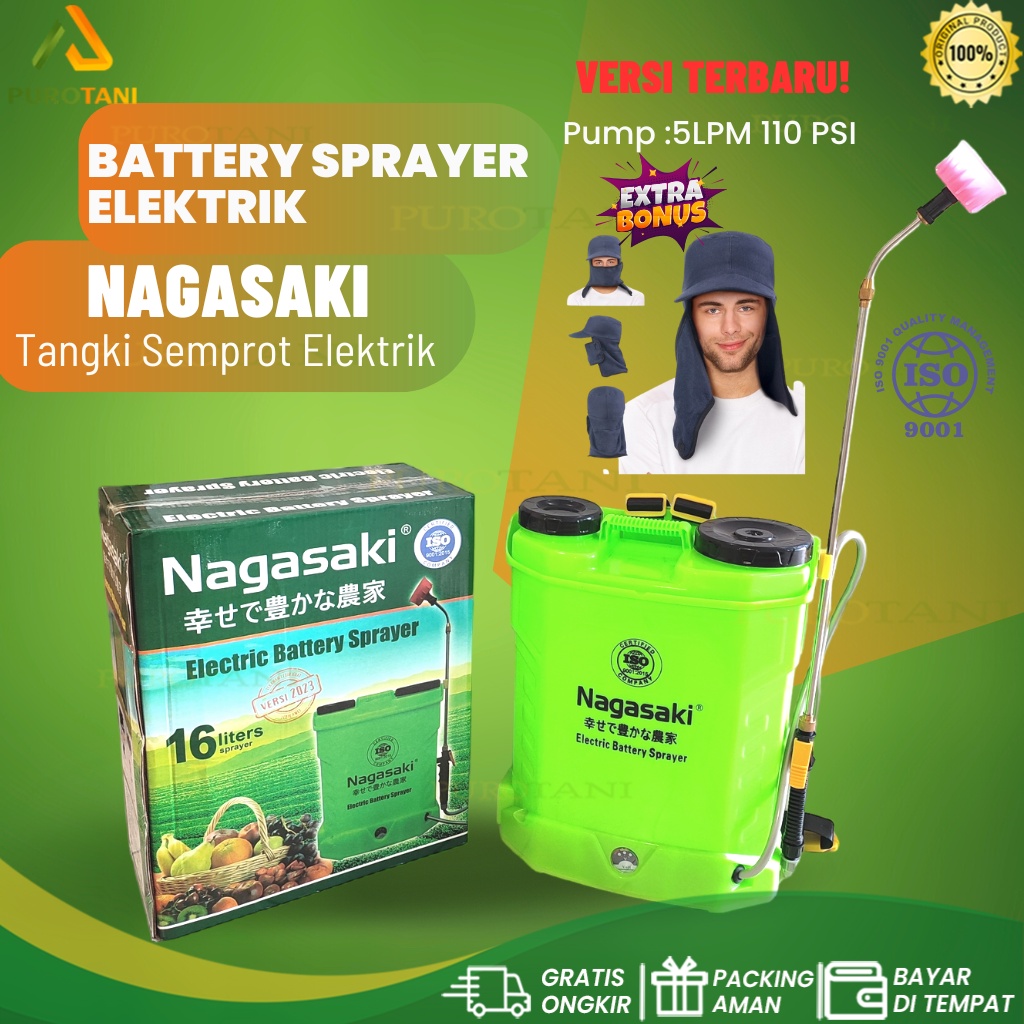 Sprayer Elektrik Nagasaki 16 Liter Semprot Pertanian Jepang