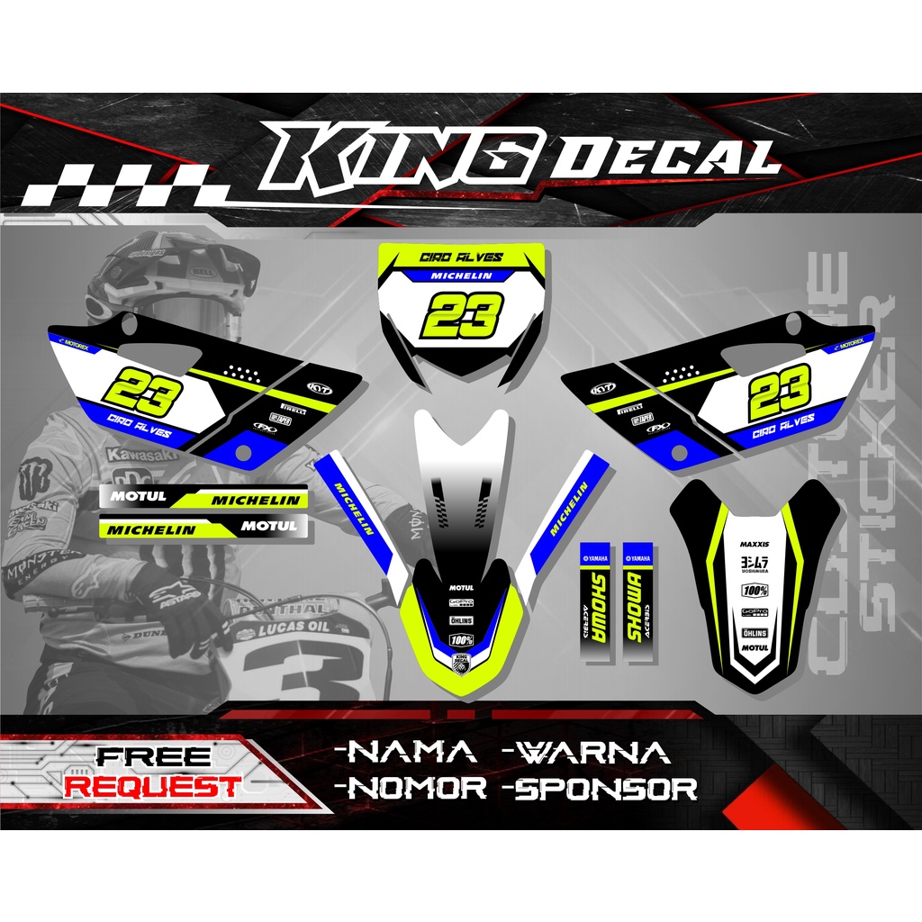 DECAL YZ 85 NEW BEBEK STIKER YZ STIKER GTX DECAL RBT STIKER RBT