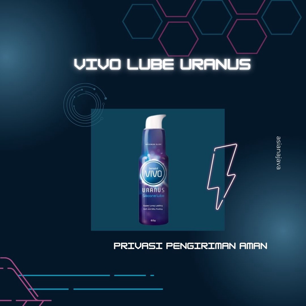 Samulep- Vivo Uranus Silicone Lubricant Pelumas Pelicin Vagina Aman Nyaman -Aslii.