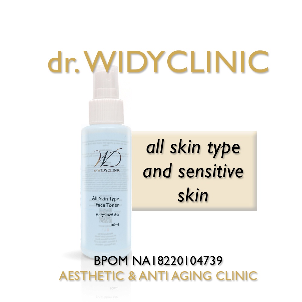 All Skin Type Face Toner (Non Alkohol) dr Widy Clinic Toner Wajah Semua Jenis Kulit Glowing Acne Jerawat Mencerahkan BPOM Halal MUI / Pembersih Wajah Brightening Whitening