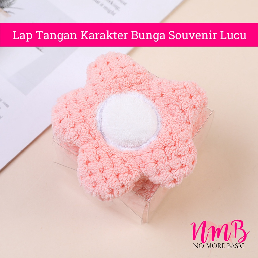 Lap tangan karakter bunga souvenir lucu