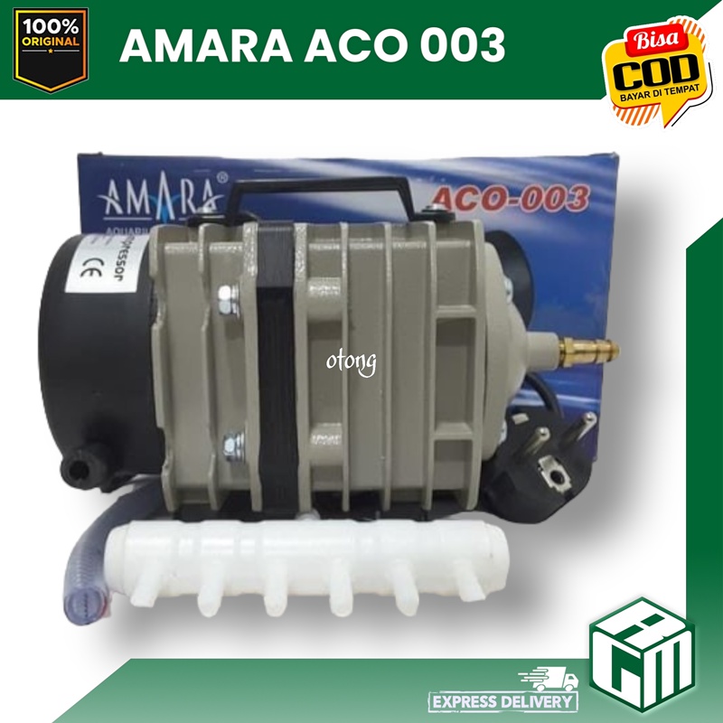 AMARA ACO 003 ACO003 mesin gelembung udara aerator kolam aquarium