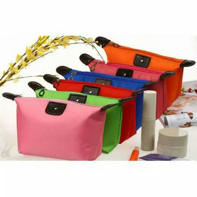 POUCH MAKE UP TERMURAH / TAS KOSMETIK POLOS / POUCH TRAVEL / POUCH MULTIFUNGSI