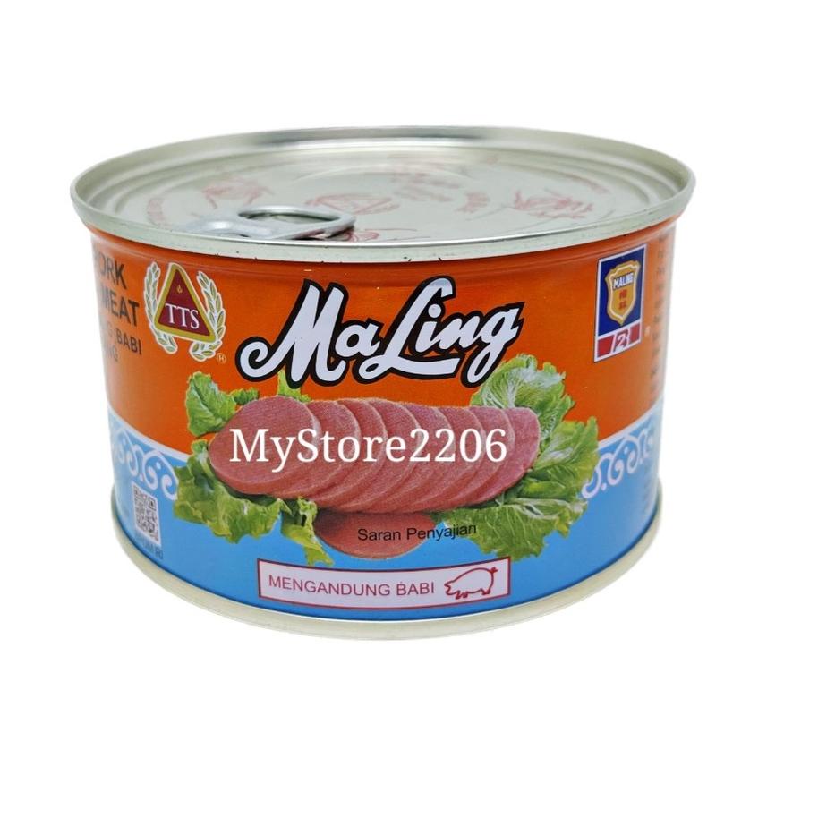 

✫ Daging HAM MaLing merek TTS / HAM MaLing ukuran besar (397 gram) / Maling Canned Pork Luncheon Meat ➱