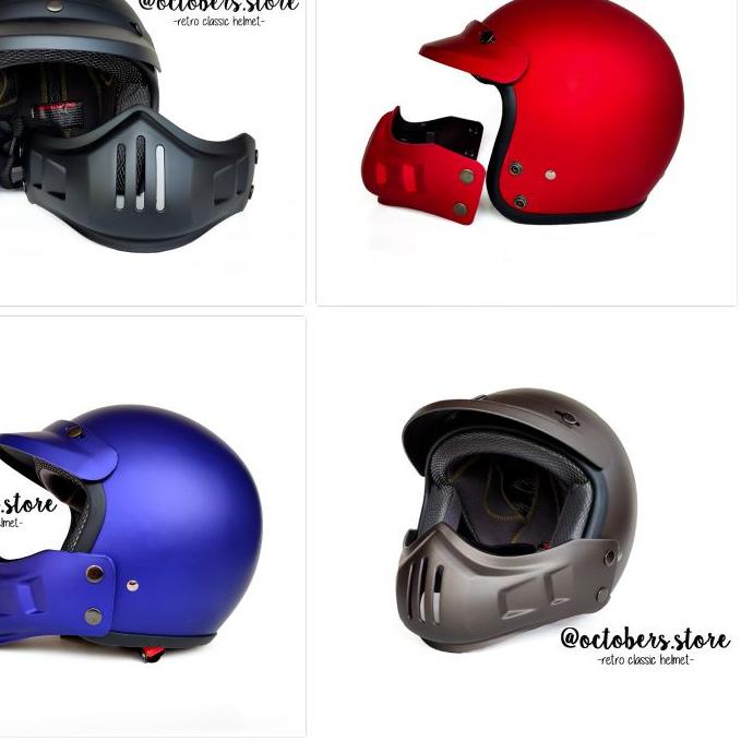 ۞ HELM CAKIL MODULAR (HALF FACE / FULL FACE) - HELM RETRO - HELM BOGO ➸