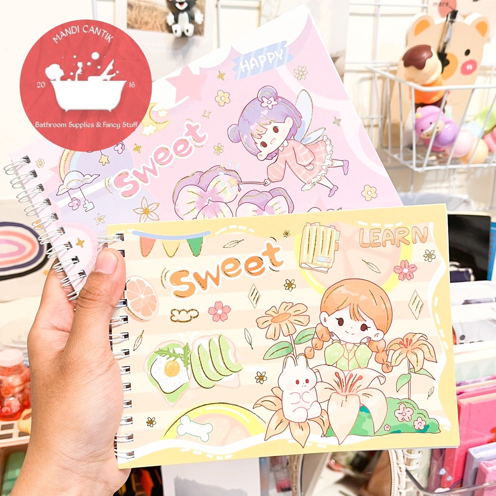 

Paket buku sticker journaling jurnal scrapbook stiker book kado unik mainan anak kreativitas lucu imut