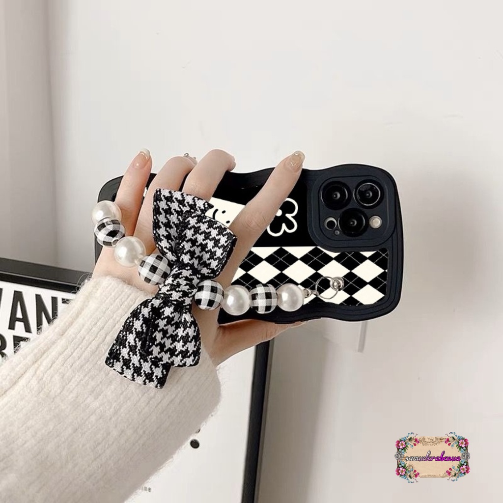 GC20 SOFTCASE DIAMOND GRID PITA MANIK MANIK HANDGRIP FOR IPHONE 6 6+ 7 8 7+ 8+ X XS XS MAX XR 11 12 13 14 PRO MAX SB5004