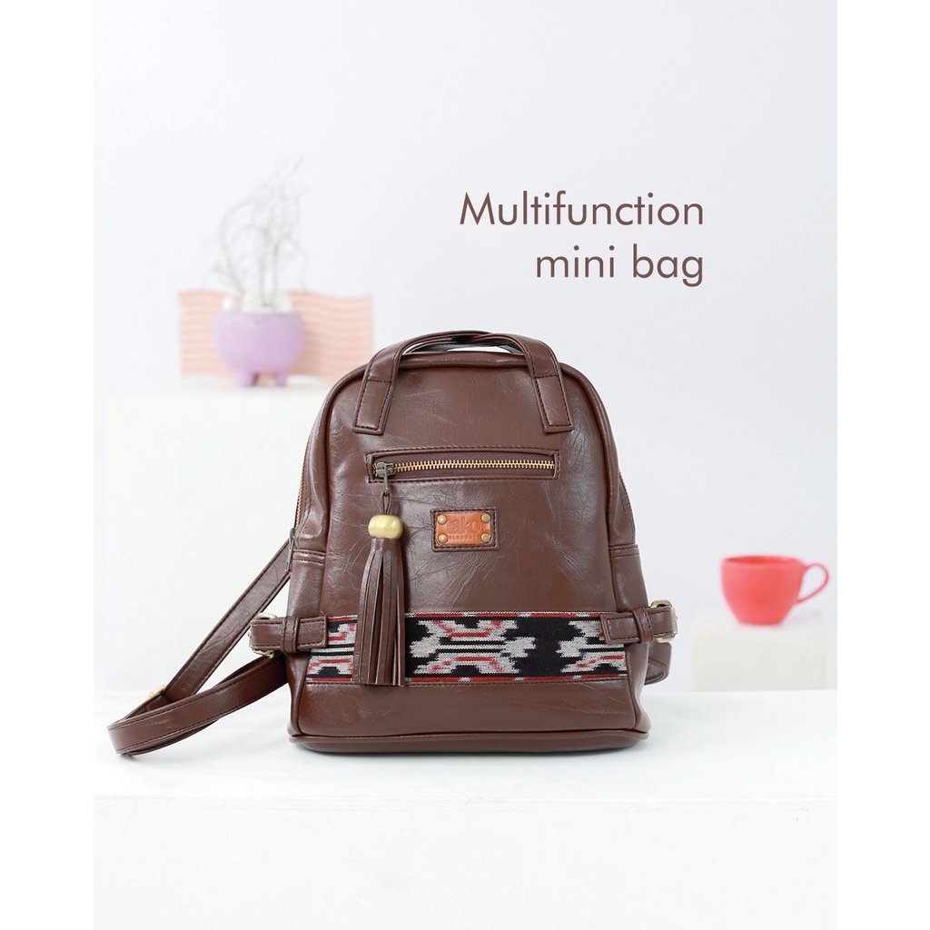 Tako Bags - Ransel Etnik Multifungsi - Gi Darkbrown Ethnic