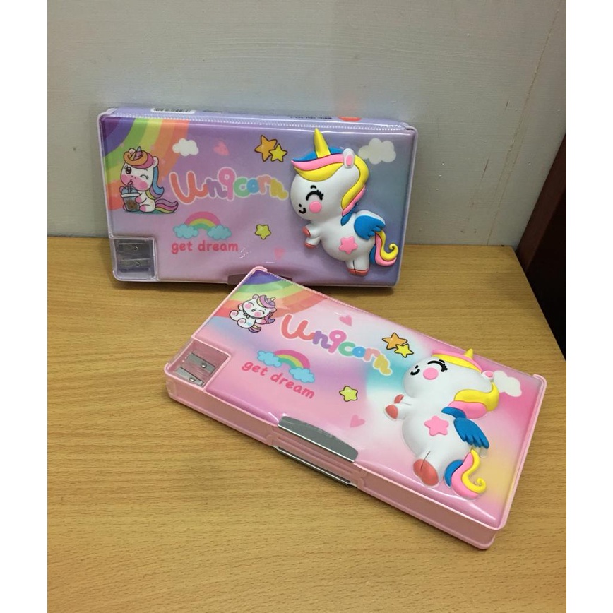 

TEMPAT PENSIL ANAK SETMAGNET/KOTAK PENSIL CANTIK UNICORN XPM-553-7