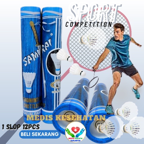 shuttlecock kok samurai Biru Kok Shuttlecock Badminton Bulutangkis Samurai Biru Original