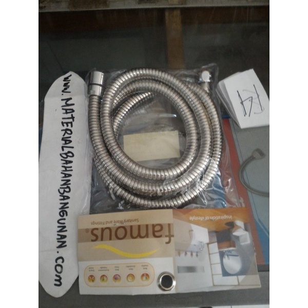 FLEXIBLE SHOWER FAMOUS PANJANG 150 CM SELANG SHOWER SELANG KAMAR MANDI