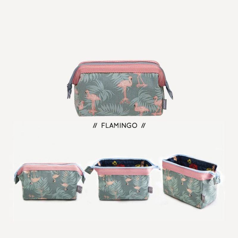 (01) Tas Pouch Kosmetik PREMIUM / Tas Makeup Anti Air Waterproof Kapasitas Besar