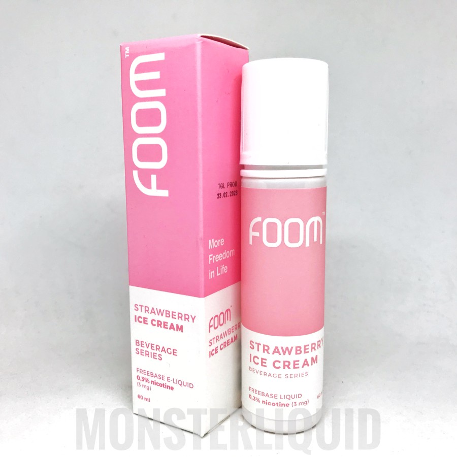 FOOM STRAWBERRY ICE CREAM BEVERAGE SERIES BY FOOM LAB 3MG 60ML