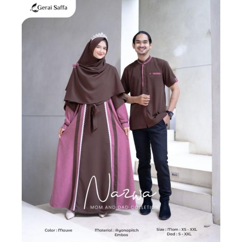 ORIGINAL (READY STOK) Gamis dan Koko Nazwa Mom And Dad Collection Original by Gerai Saffa Murah