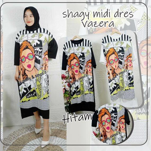 LANGSUNG ATC GOGO FASHION 664 Shagy midi dress vazera