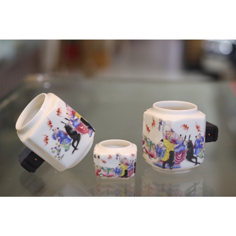 cepuk keramik  tempat mkanan segilapan untuk burung murai kacer