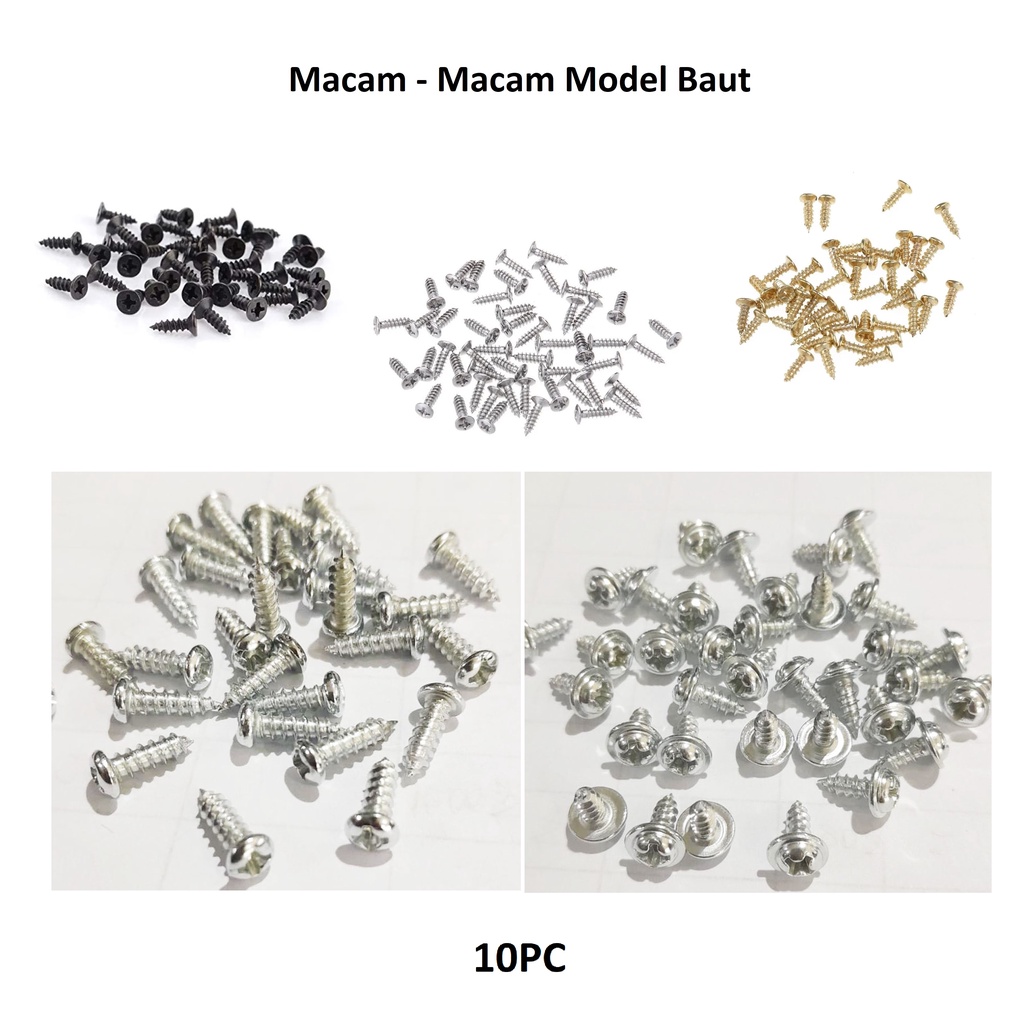 Baut Sekrup Gantungan Pigura/Sekrup Frame Harga/10pc