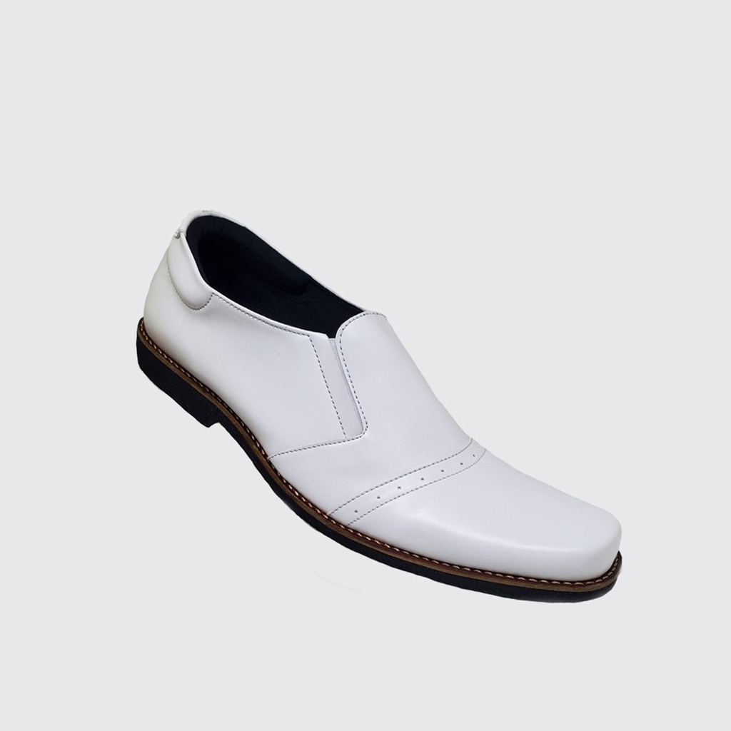 JECKO CHAN X ZAGIB | Sepatu Pria Pantofel Warna Putih Big Size Oxford Slip Formal Ukuran Besar 44-45-46-47-48
