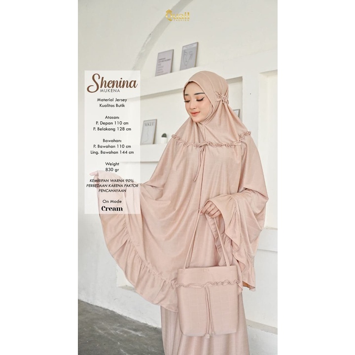 SHENINA MUKENA tutup Dagu By Quail Hijab