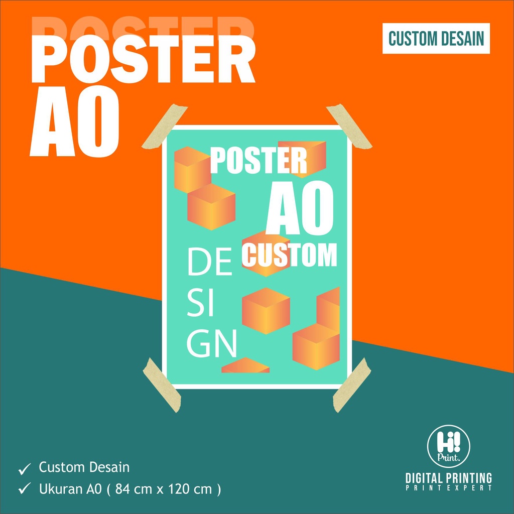 Cetak Poster A0 Custom Design
