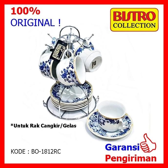 Rak Gantung Rak Putar Rak Cangkir Gelas Stainless Bistro BO 1812 -18