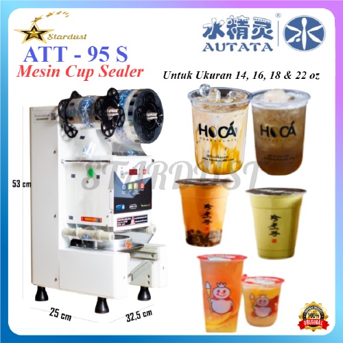 Autata ATT-95S Cup Sealer / Mesin Pengepresan / Mesin Penutup Cup / Cup Sealer Mesin Press Gelas / A