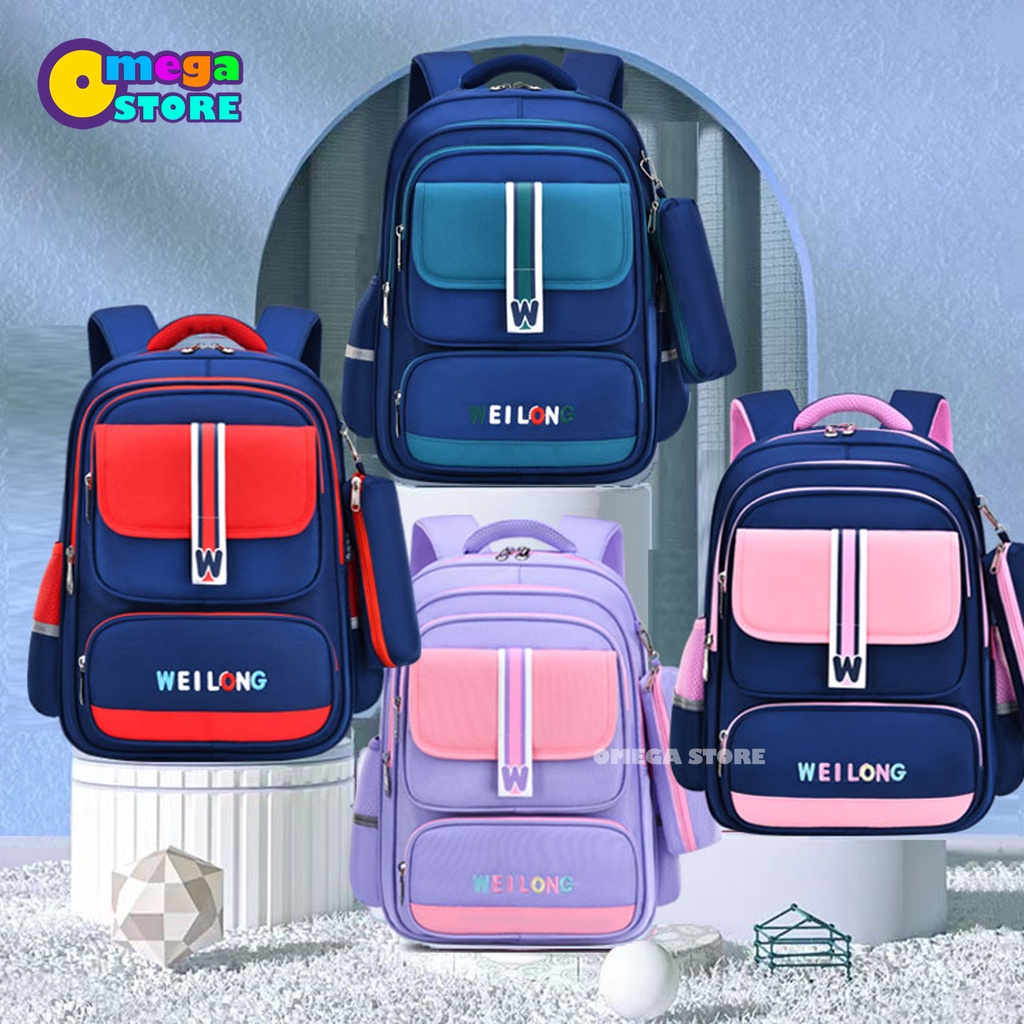 Tas Sekolah Anak  Sekolah SD SMP SMA BackPack Kapasita Besa Laptop Unisex Tas Punggung Anak Remaja - 289