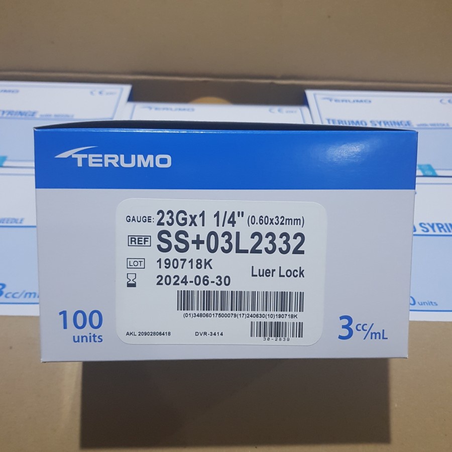 Spuit 3 cc Terumo Disposable Syringe Terumo 1 Ml