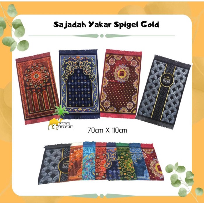 Sajadah YAKAR GOLD A2N7 Traveling Dewasa Sajadah Viral 2023 Terbaru 2023 FYP Travel Souvenir Sejadah