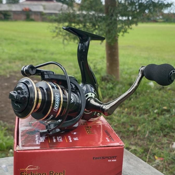 Reel 4000 Gulungan Pancing Gold Sharking Nx4000 Taffsport Metal Reel