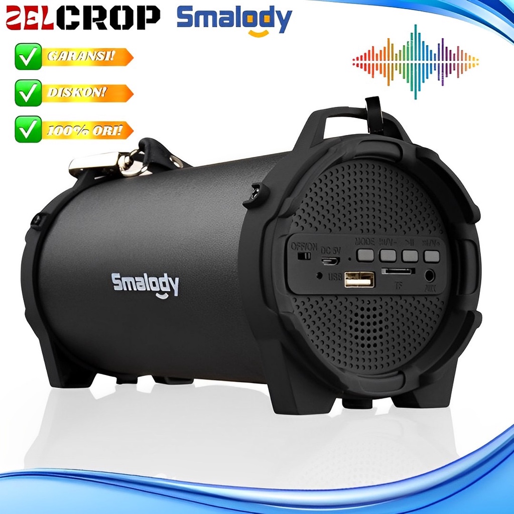 Speaker Aktif Bluetooth Super Full Bass Portable Karaoke Mp3 Mic Original Smalody Besar Loudspeaker 