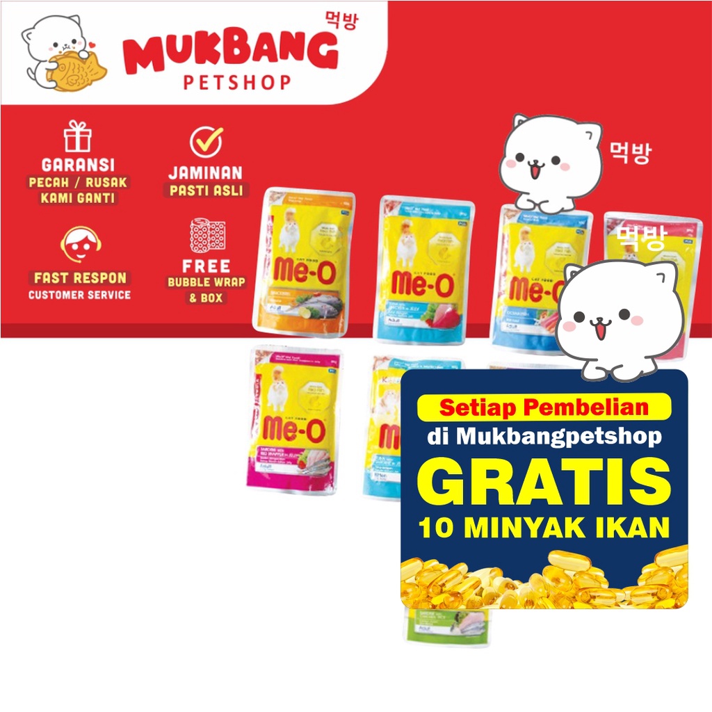 Meo Pouch Wetfood Tuna 80gr Meo Sobek Adult Kitten Makanan Basah Kucing Wet Food Makanan Kucing Basah Meo Sachet Tuna Kitten Camilan Kucing Snack Kucing Meo Snack Makanan Kucing Meo Makanan Snack Hewan Kucing