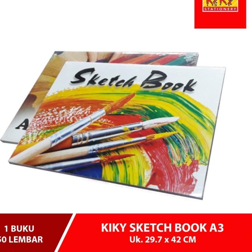 

Lebih Trend (1pcs)KIKY Sketch Book / Buku Sketsa Ukuran A3 isi 50 lembar