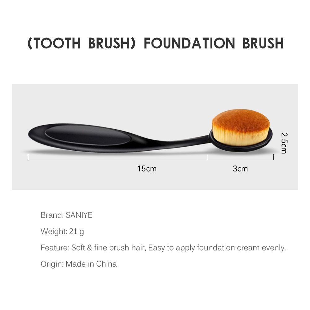 SANIYE Toothbrush Type Foundation Brush Kuas
