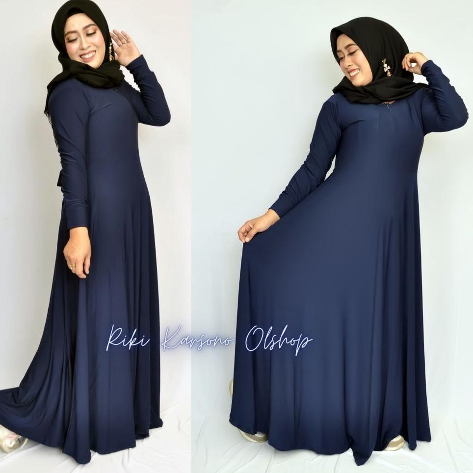 MURAH [PROMO]RIKI KARSONO OLSHOP - GAMIS POLOS JERSEY ALL SIZE/GAMIS TERBARU/GAMIS KEKINIAN 2022/DRE